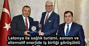Letonya ile sağlık turizmi, somon ve alternatif enerjide iş birliği görüşüldü