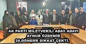 AK PARTİ MİLETVEKİLİ ADAY ADAYI  AYNUR ÖZDEMİR   28.DÖNEME DİKKAT ÇEKTİ.  