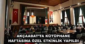 AKÇAABAT’TA KÜTÜPHANE HAFTASINA ÖZEL ETKİNLİK YAPILDI