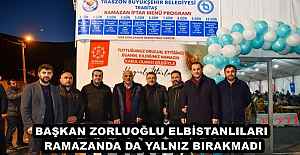 BAŞKAN ZORLUOĞLU ELBİSTANLILARI RAMAZANDA DA YALNIZ BIRAKMADI