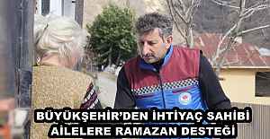 BÜYÜKŞEHİR’DEN İHTİYAÇ SAHİBİ AİLELERE RAMAZAN DESTEĞİ