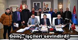 Genç, işçileri sevindirdi!