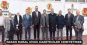 HASAN KARAL SİVAS GAZETECİLER CEMİYETİNDE