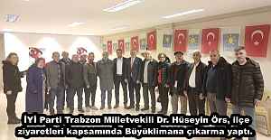 İYİ Parti Trabzon Milletvekili Dr. Hüseyin Örs, ilçe ziyaretleri kapsamında Büyüklimana çıkarma yaptı. 