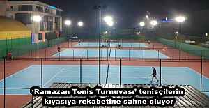 ‘Ramazan Tenis Turnuvası’ tenisçilerin kıyasıya rekabetine sahne oluyor