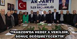 ‘TRABZON’DA HEDEF 6 VEKİLDİR, SONUÇ DEĞİŞMEYECEKTİR’