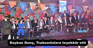 Başkan Genç, Trabzonlulara teşekkür...