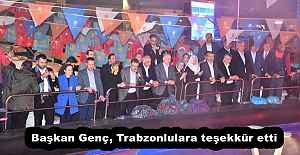 Başkan Genç, Trabzonlulara teşekkür etti