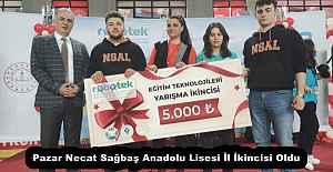 Pazar Necat Sağbaş Anadolu Lisesi İl İkincisi Oldu