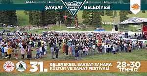 31. Şavşat Sahara Kültür ve Sanat Festivali konuklarını bekliyor..