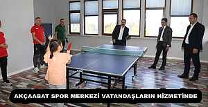 AKÇAABAT SPOR MERKEZİ VATANDAŞLARIN HİZMETİNDE