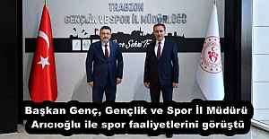 Başkan Genç, Gençlik ve Spor İl Müdürü Arıcıoğlu ile spor faaliyetlerini görüştü