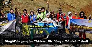 Bingöl'de gençler "Atıksız Bir Dünya Mümkün" dedi