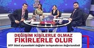 “Değişim kişilerle olmaz, değişim fikirlerle olur”