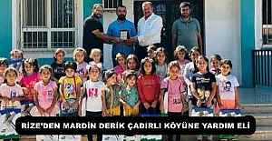 RİZE’DEN MARDİN DERİK ÇADIRLI KÖYÜNE YARDIM ELİ 