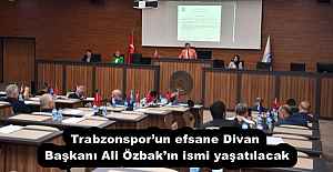 Trabzonspor’un efsane Divan Başkanı Ali Özbak’ın ismi yaşatılacak