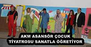 AKM ASANSÖR ÇOCUK TİYATROSU SANATLA ÖĞRETİYOR