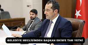 BELEDİYE MECLİSİNDEN BAŞKAN EKİME...