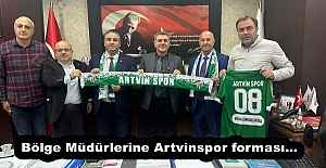 Bölge Müdürlerine Artvinspor forması…