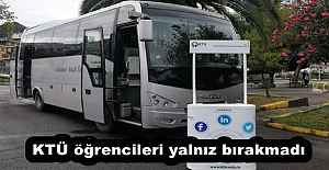 KTÜ öğrencileri yalnız bırakmadı