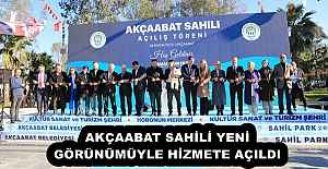 AKÇAABAT SAHİLİ YENİ GÖRÜNÜMÜYLE HİZMETE AÇILDI