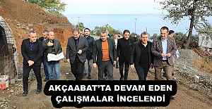 AKÇAABAT’TA DEVAM EDEN ÇALIŞMALAR İNCELENDİ