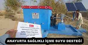 ANAYURTA SAĞLIKLI İÇME SUYU DESTEĞİ