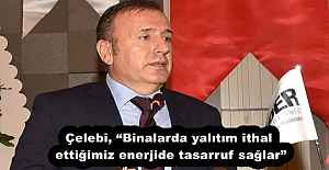 Çelebi, “Binalarda yalıtım ithal ettiğimiz enerjide tasarruf sağlar”