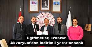 Eğitimciler, Trabzon Akvaryum’dan indirimli yararlanacak