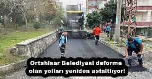 Ortahisar Belediyesi deforme olan yolları yeniden asfaltlıyor!