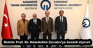 Rektör Prof. Dr. Hamdullah Çuvalcıya...