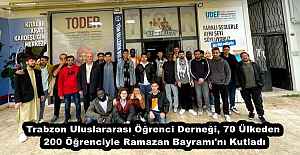 Trabzon Uluslararası Öğrenci Derneği, 70 Ülkeden 200 Öğrenciyle Ramazan Bayramı'nı Kutladı