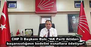CHP İl Başkanı Bak: AK Parti...