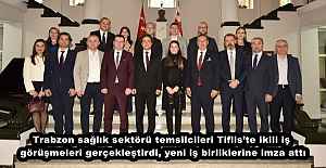 Trabzon sağlık sektörü temsilcileri...