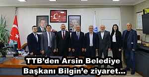 TTBden Arsin Belediye Başkanı...