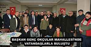 BAŞKAN GENÇ OKÇULAR MAHALLESİ’NDE VATANDAŞLARLA BULUŞTU