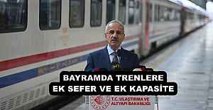 BAYRAMDA TRENLERE EK SEFER VE EK KAPASİTE 