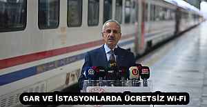 GAR VE İSTASYONLARDA ÜCRETSİZ Wi-Fi 