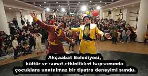Akçaabat Belediyesi, kültür ve sanat etkinlikleri kapsamında çocuklara unutulmaz bir tiyatro deneyimi sundu.