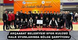 AKÇAABAT BELEDİYESİ SPOR KULÜBÜ HALK OYUNLARINDA BÖLGE ŞAMPİYONU