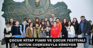 ÇOCUK KİTAP FUARI VE ÇOCUK FESTİVALİ, BÜTÜN COŞKUSUYLA SÜRÜYOR 