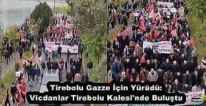 Tirebolu Gazze İçin Yürüdü: Vicdanlar Tirebolu Kalesi'nde Buluştu