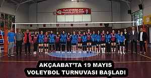 AKÇAABATTA 19 MAYIS VOLEYBOL TURNUVASI BAŞLADI