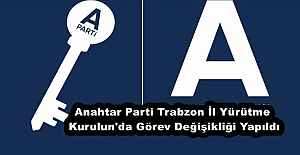 Anahtar Parti Trabzon İl Yürütme Kurulun'da Görev Değişikliği Yapıldı