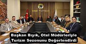 Başkan Bıyık, Otel Müdürleriyle...