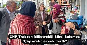 CHP Trabzon Milletvekili Sibel Suicmez”Çay üreticisi çok dertli”