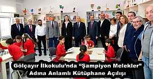 Gölçayır İlkokulu’nda “Şampiyon Melekler” Adına Anlamlı Kütüphane Açılışı