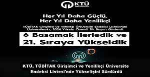 KTÜ, TÜBİTAK Girişimci ve Yenilikçi Üniversite Endeksi Listesi#039;nde Yükselişini Sürdürdü