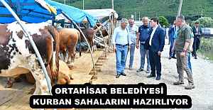 ORTAHİSAR BELEDİYESİ, KURBAN SAHALARINI HAZIRLIYOR