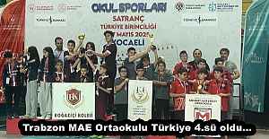 Trabzon MAE Ortaokulu Türkiye 4.sü oldu…